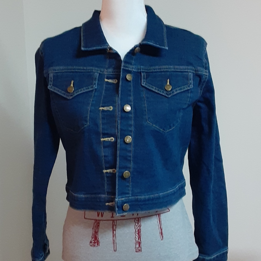 Calvin Klein crop Jean Jacket